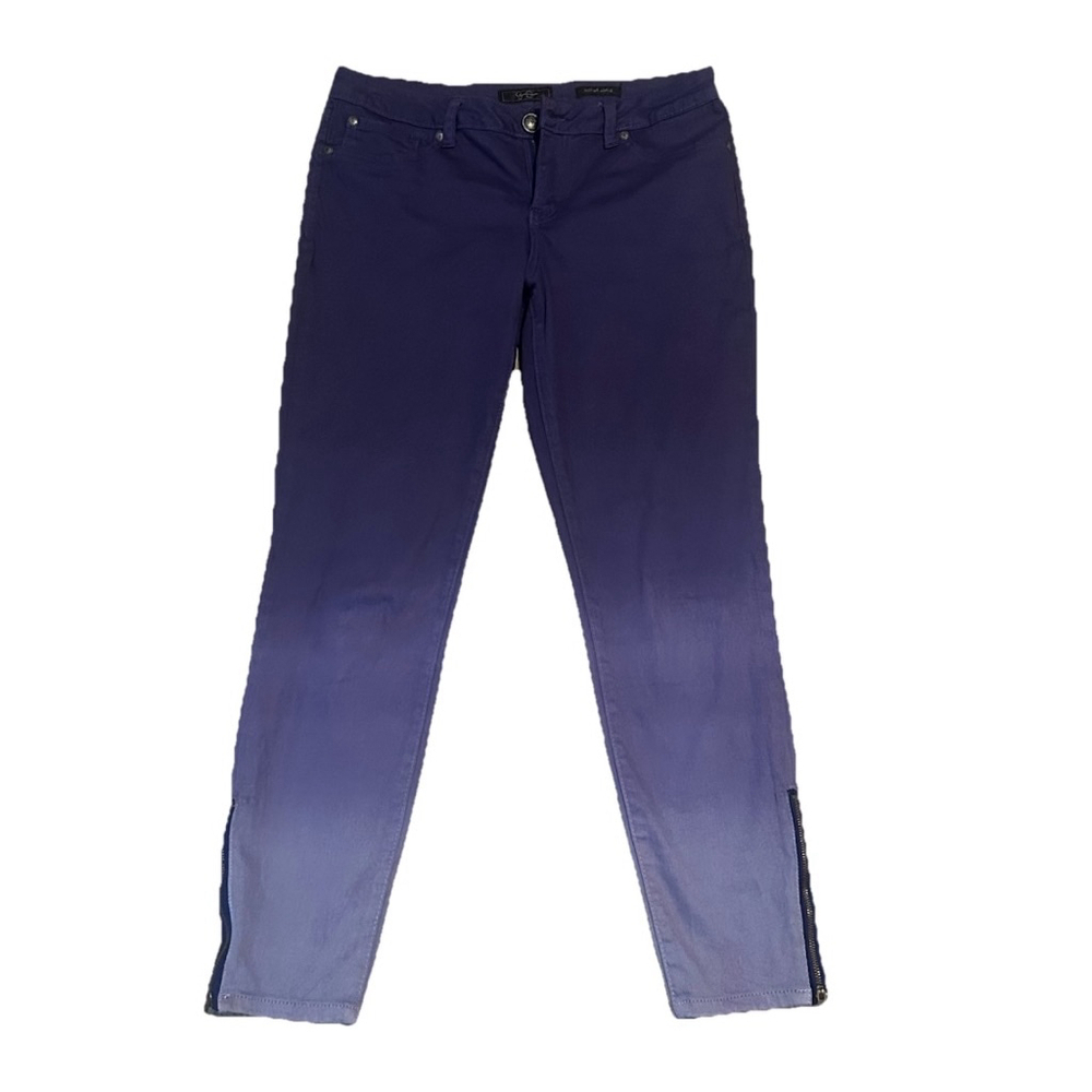 Women’s Jessica Simpson Purple Kiss Me Zipper Ankle Pants Size 30 - Picture 1 of 8